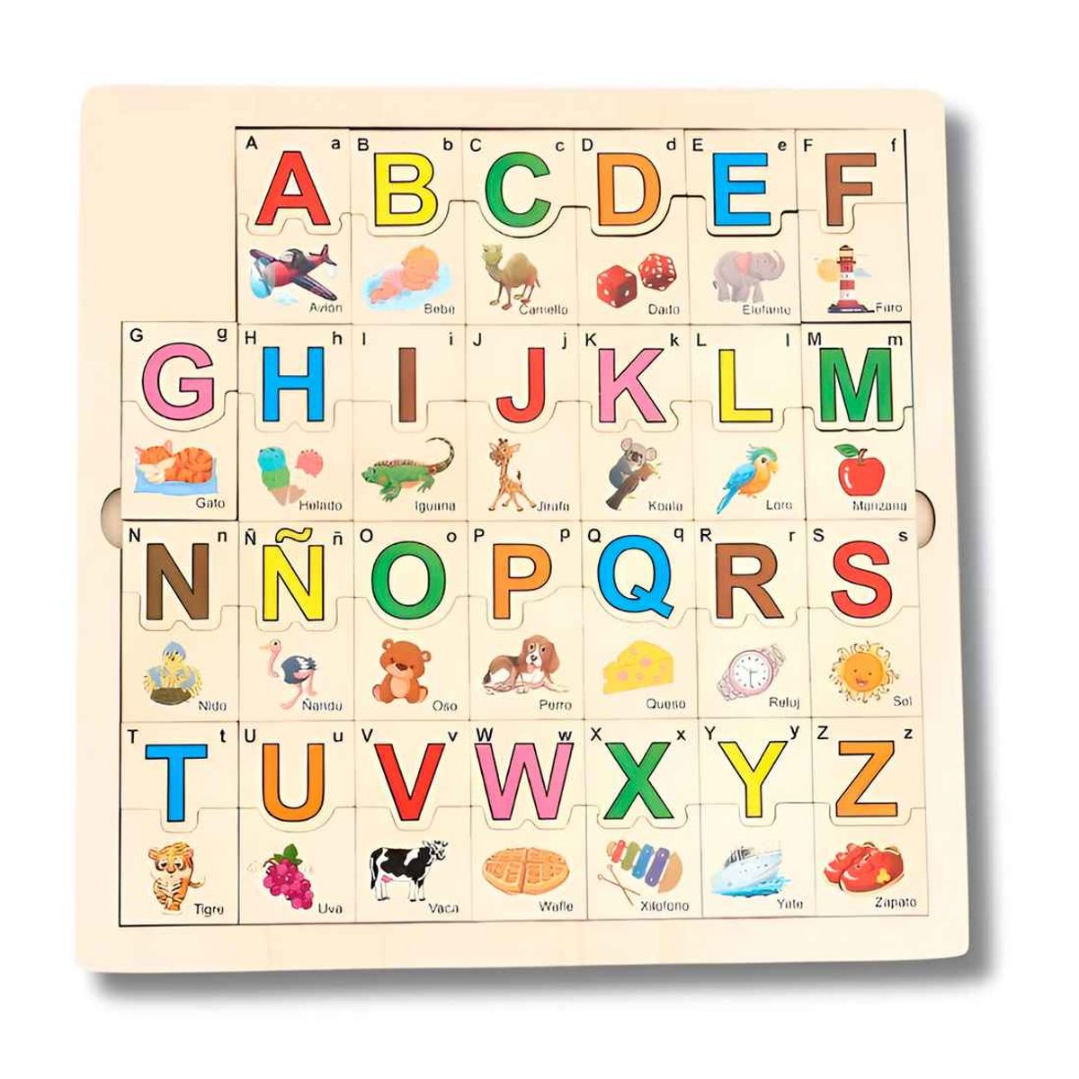 GENERICO - Rompecabezas Didáctico Juego Interactivo Abecedario Colores