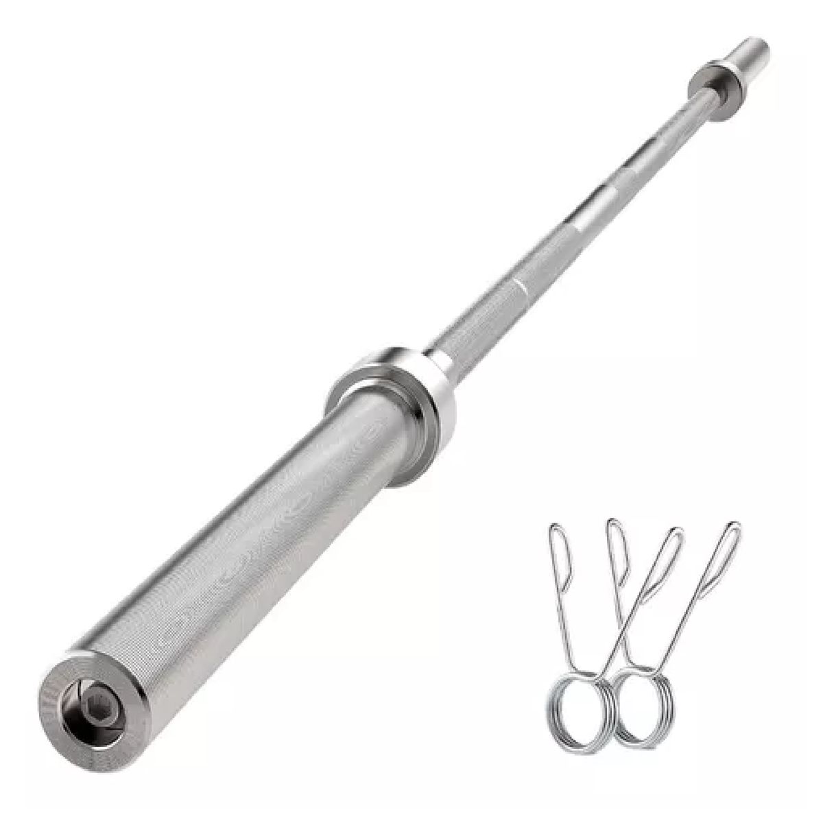 GENERICO - BARRA RECTA OLIMPICA 1.50 CON SEGUROS