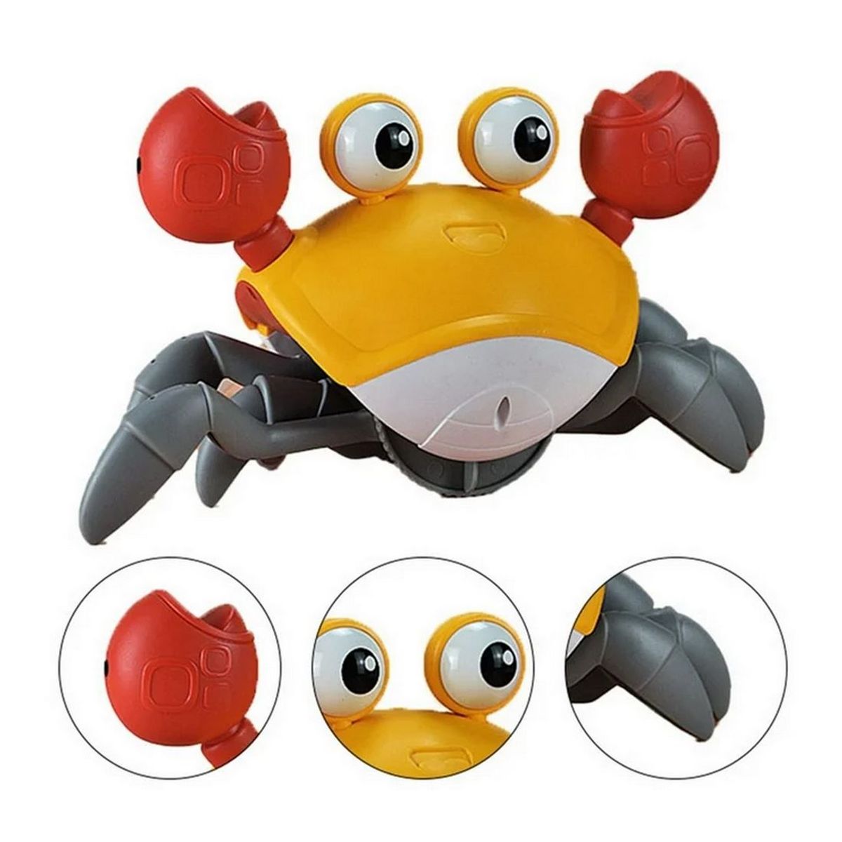 GENERICO - Juguete De Cangrejo Recargable Interactivo Musical Camina