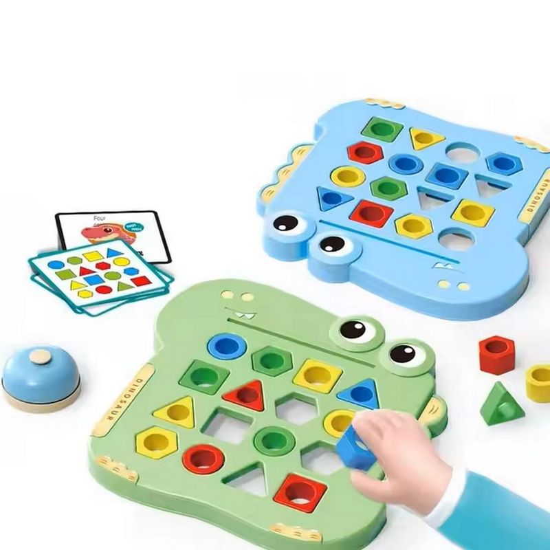 GENERICO - Juego De Mesa Dinosaurio Habilidad Desarrollo Motriz Encaje