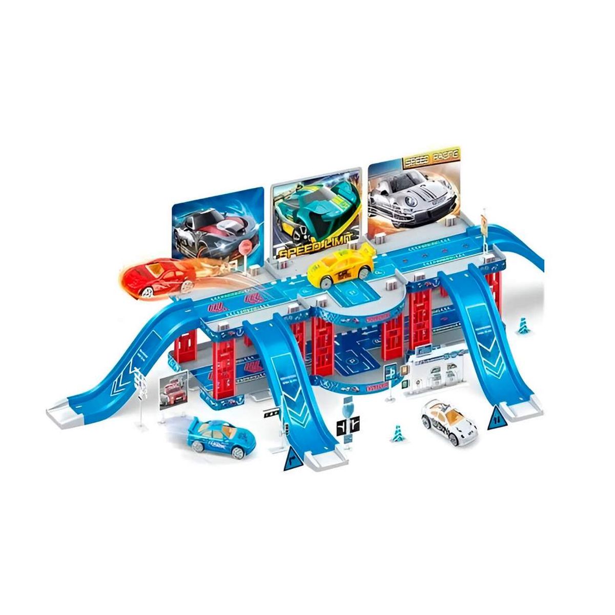 GENERICO - Pista Puente Carros Deportivo Carreras Racing Juguete