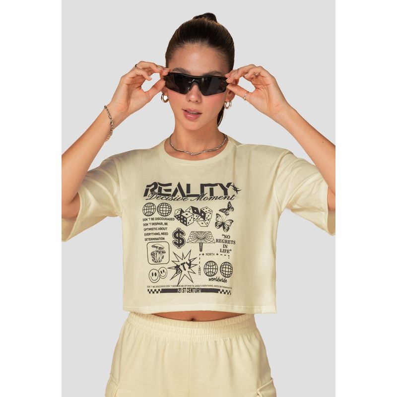 ATYPICAL - Camiseta Mujer Beige Atypical 104500