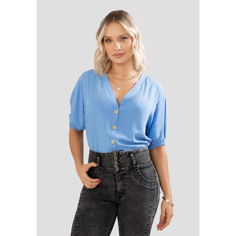MARKETING PERSONAL - Blusa Mujer Azul Mp 5809