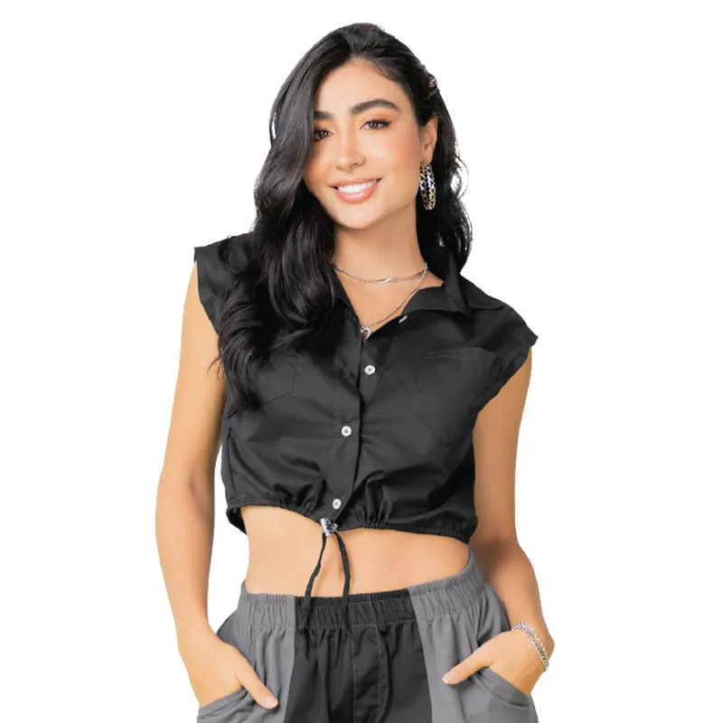 ATYPICAL - Camisa Mujer Negro Atypical 2339