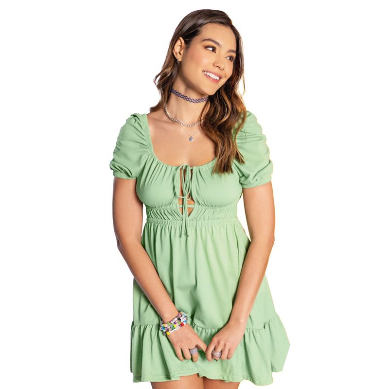 ATYPICAL - Vestido Corto Mujer Verde Atypical 4537