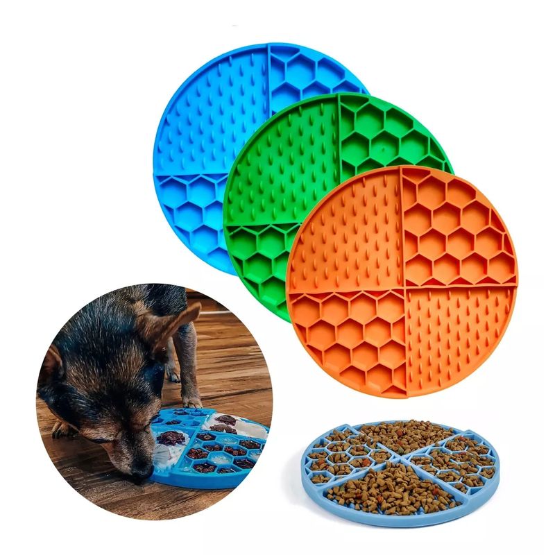 GENERICO - Tapete Plato Anti Estres Ansiedad Lickmat Lamer Mascotas