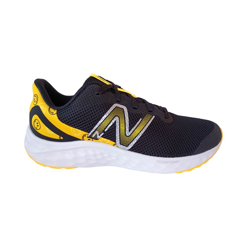 NEW BALANCE - Tenis New Balance Fresh Foam Arishi Niño-Negro/Amarillo