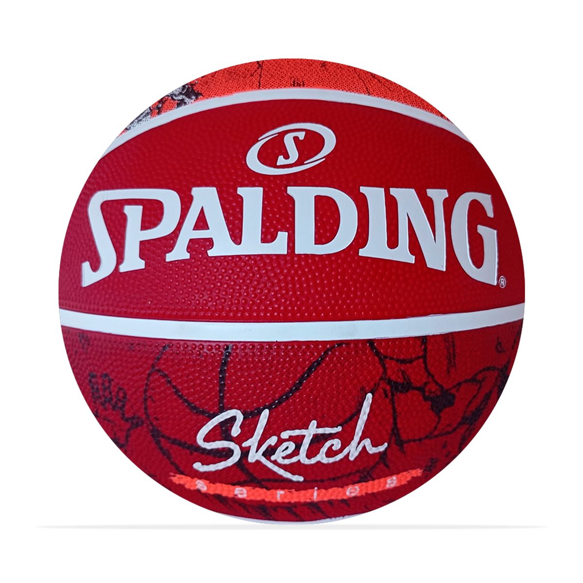 SPALDING - Balon Spalding De Basketball Sketch Dribble #7-Rojo