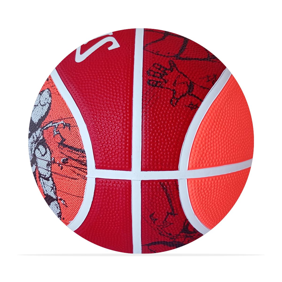 SPALDING - Balon Spalding De Basketball Sketch Dribble #7-Rojo