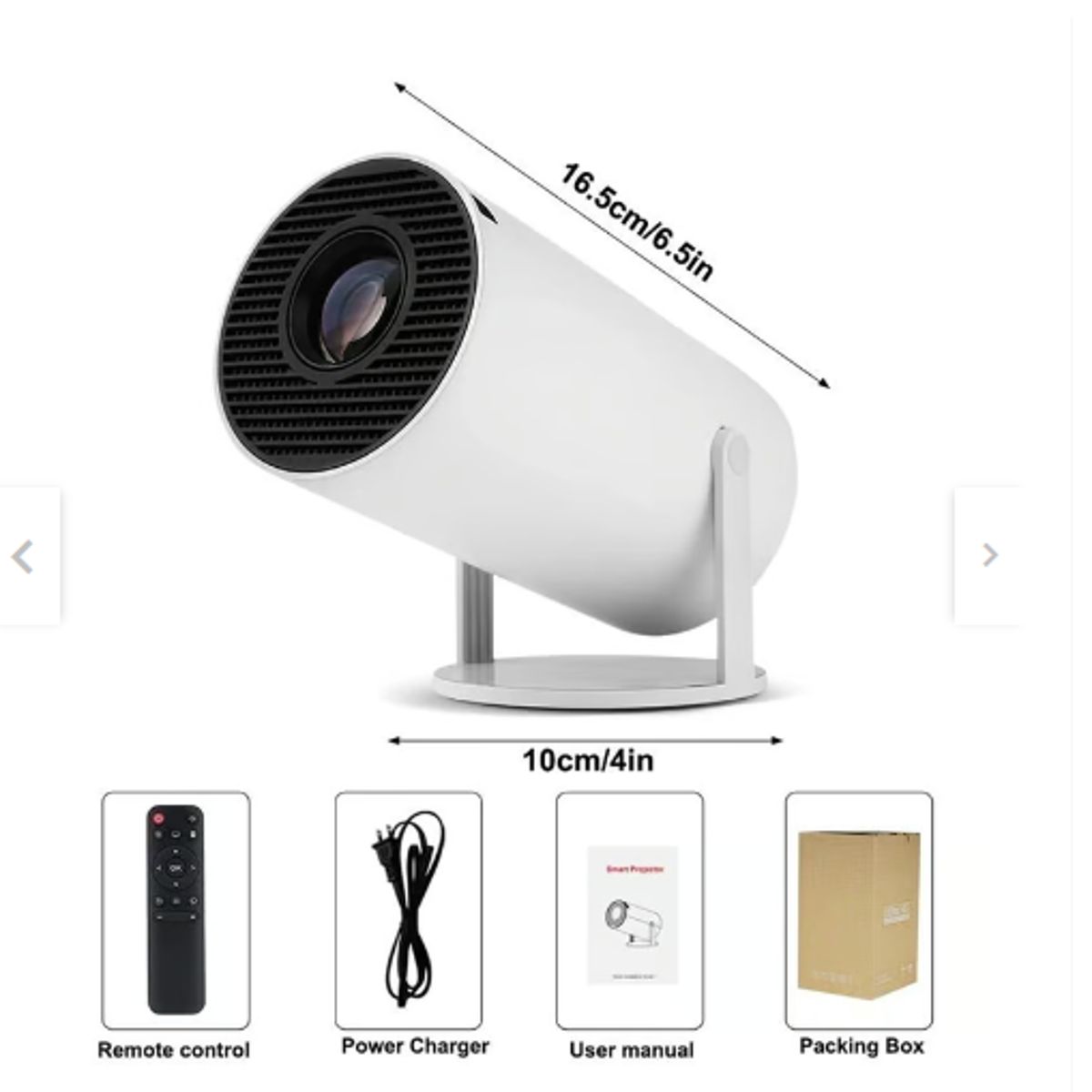 GENERICO - Proyector HY300 PRO Smart 4K Android11 Wifi Bluetooth