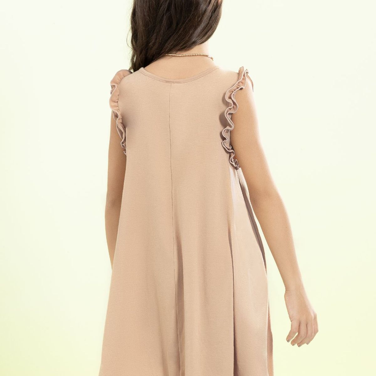 MARKETING PERSONAL - Vestido Corto Infantil Femenino Beige Mp 104675