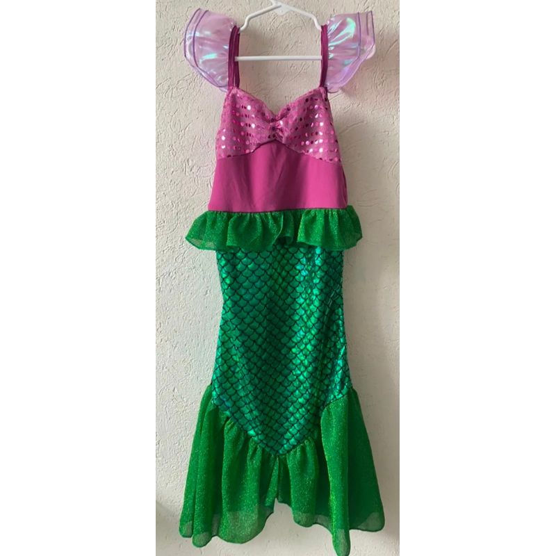 GENERICO - Disfraz sirena niña talla 6 disfraz sirenita ariel