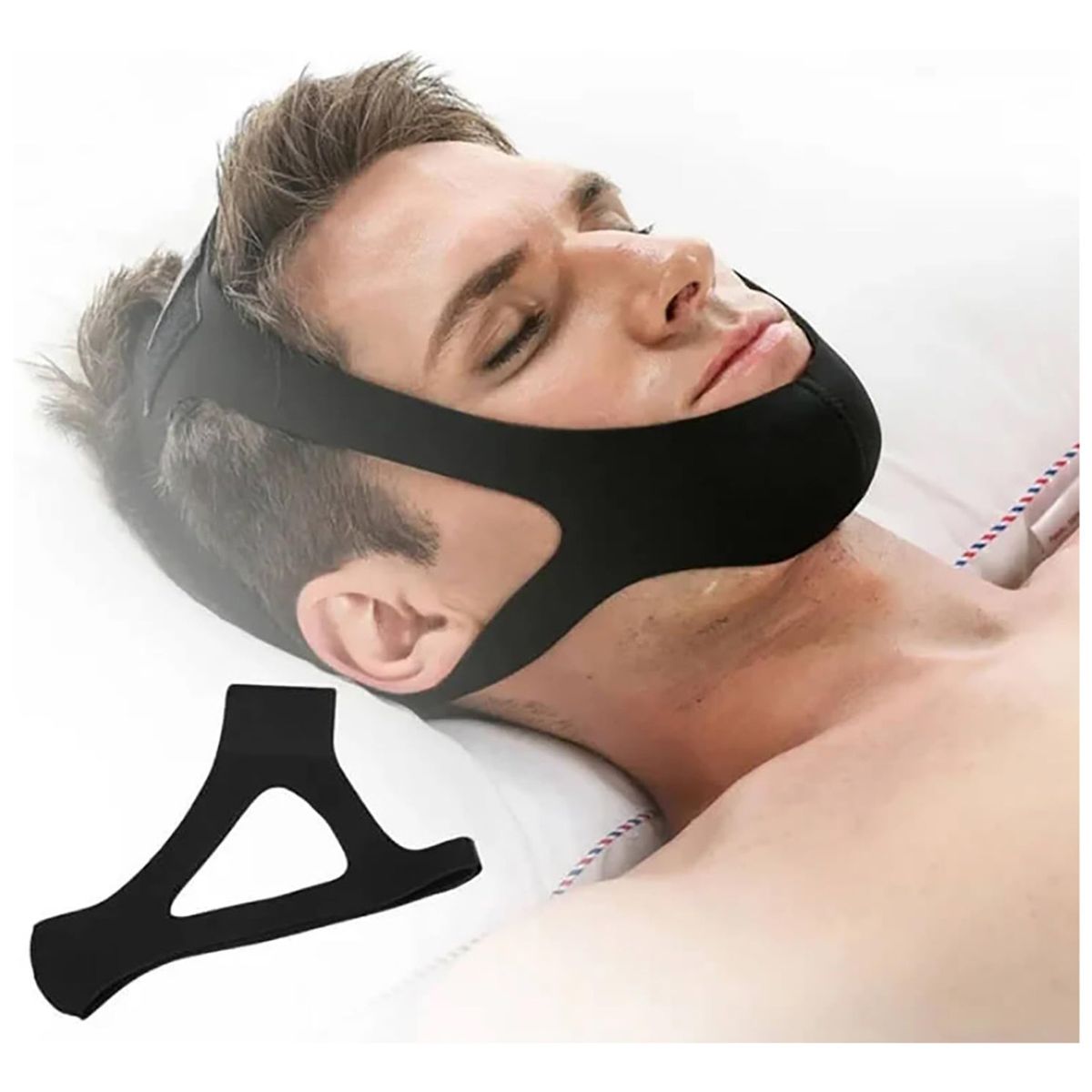 GENERICO - Mentonera Faja Soporte Anti Rronquidos Mejora Sueño Papada