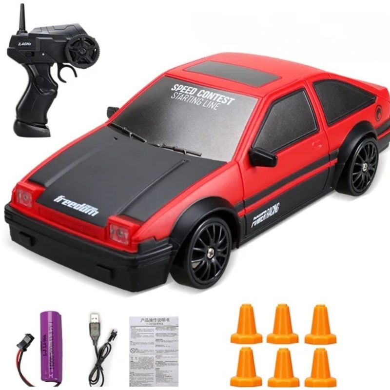 GENERICO - Carro Coche Rc Radio Control Remoto Drift 4wd ROJO