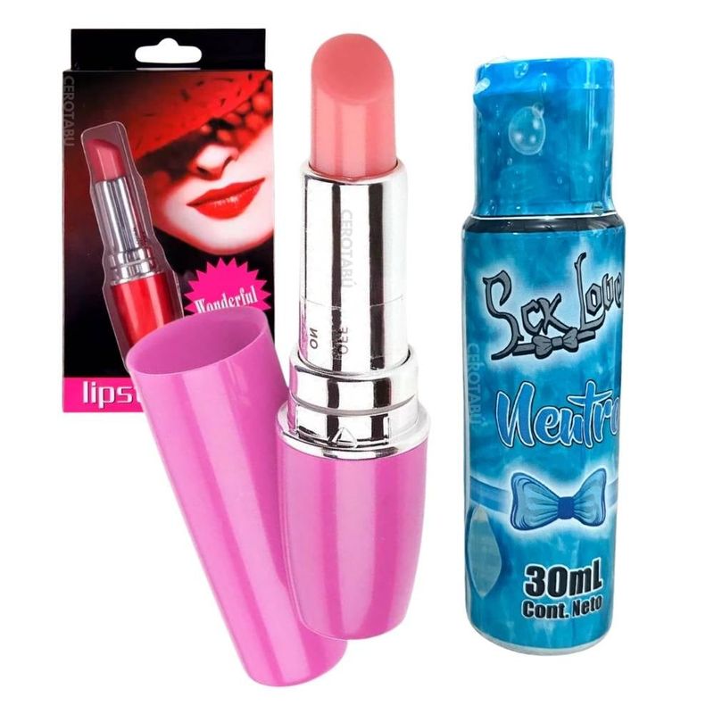 GENERICO - Bala Vibradora Vibrador Consolador + Lubricante Neutro 30 Ml