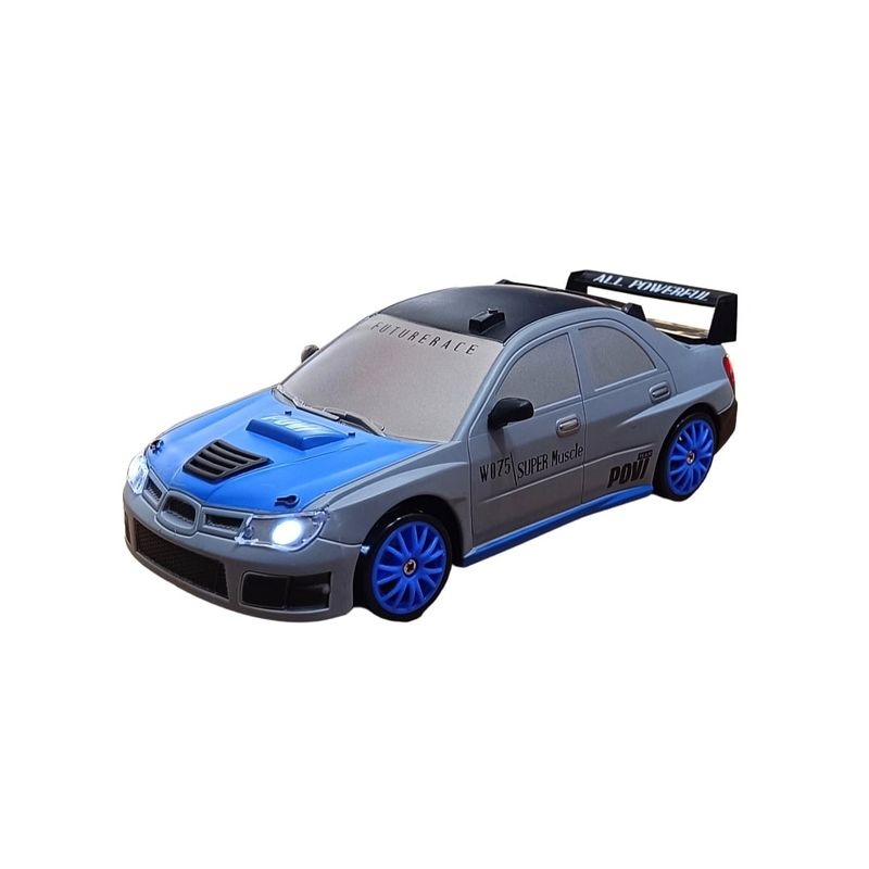 GENERICO - Carro Coche Rc Radio Control Remoto Drift 4wd GRIS x 2 bat