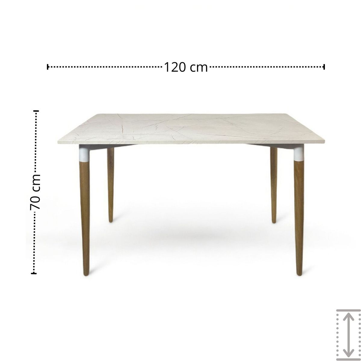 EKONOMODO COLOMBIA - MESA COMEDOR HABY 120X60X73 BLANCO