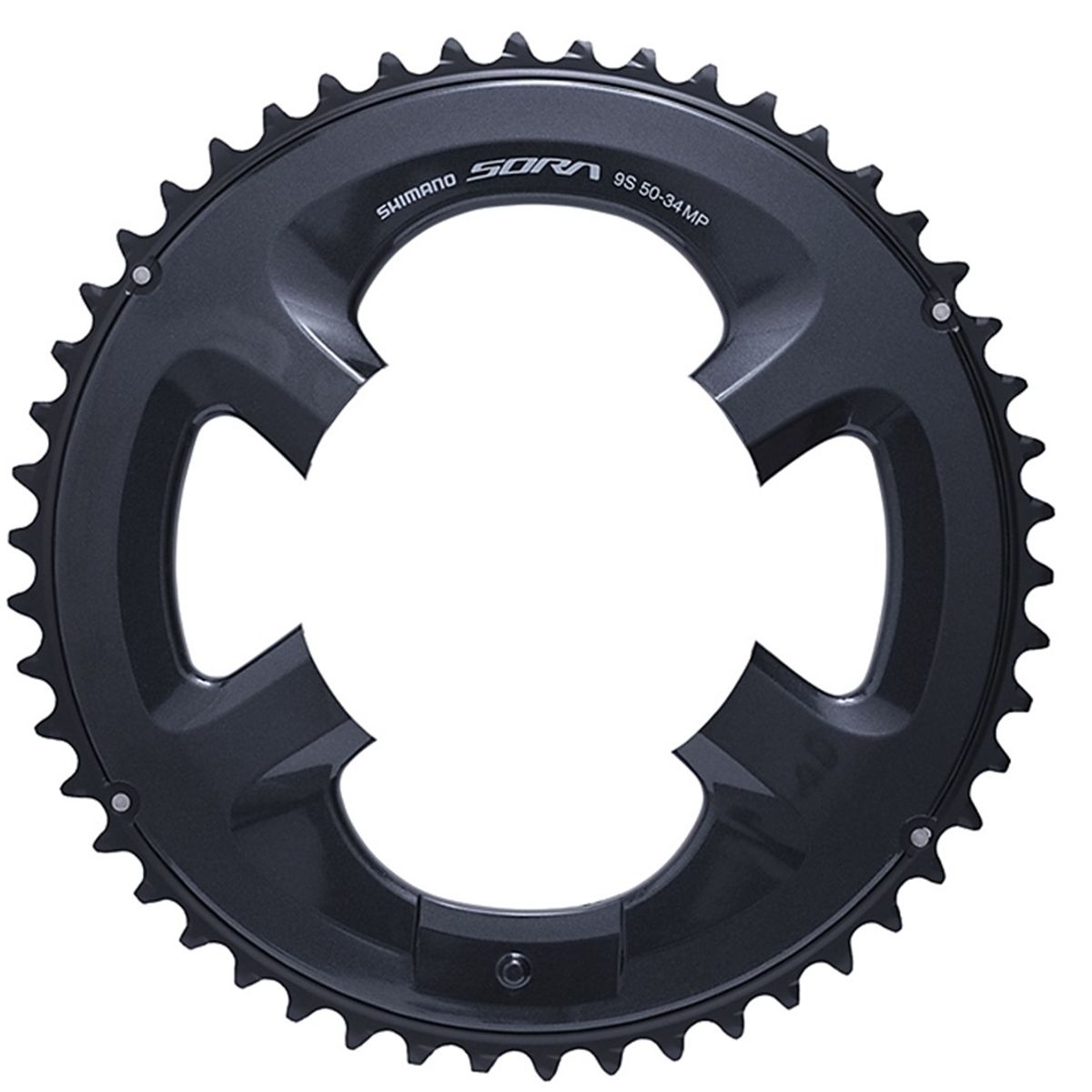 SHIMANO - Plato Coronilla Shimano Sora R3000 9v Biplato 50 Dientes