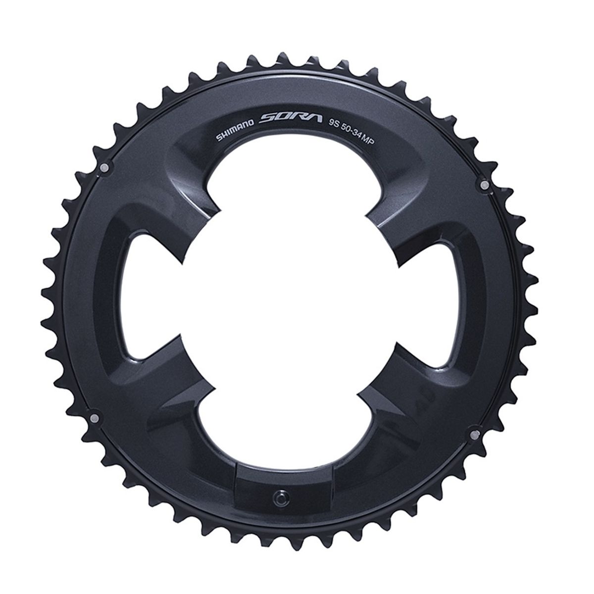 SHIMANO - Plato Coronilla Shimano Sora R3000 9v Biplato 50 Dientes