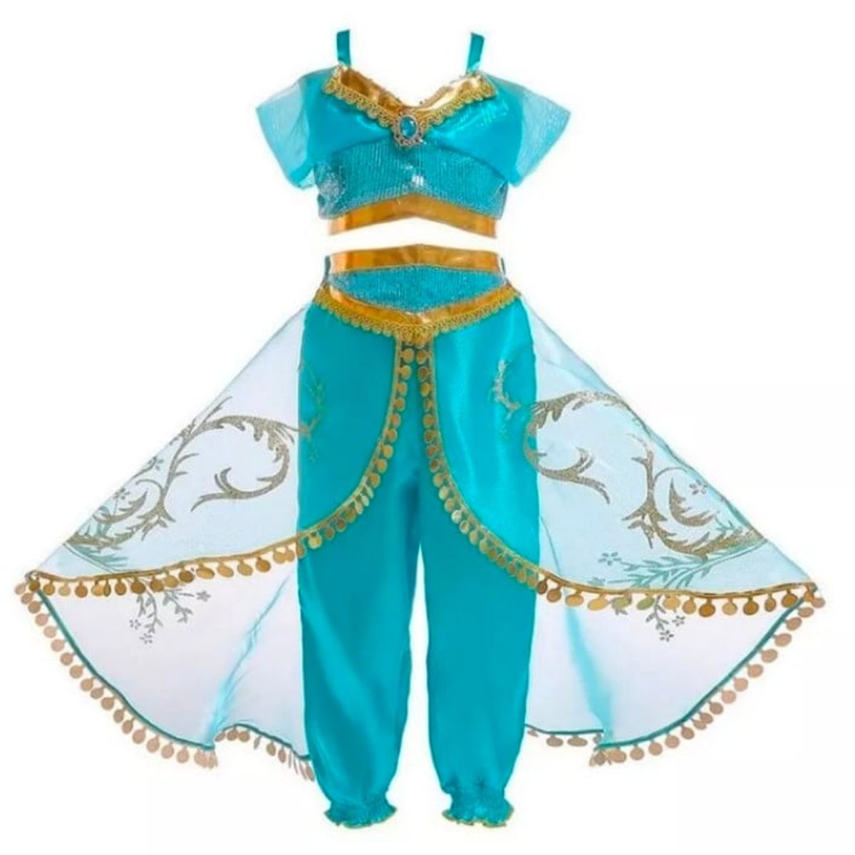 GENERICO - Disfraz Jazmin niña talla 4 disfraz princesa Jasmine