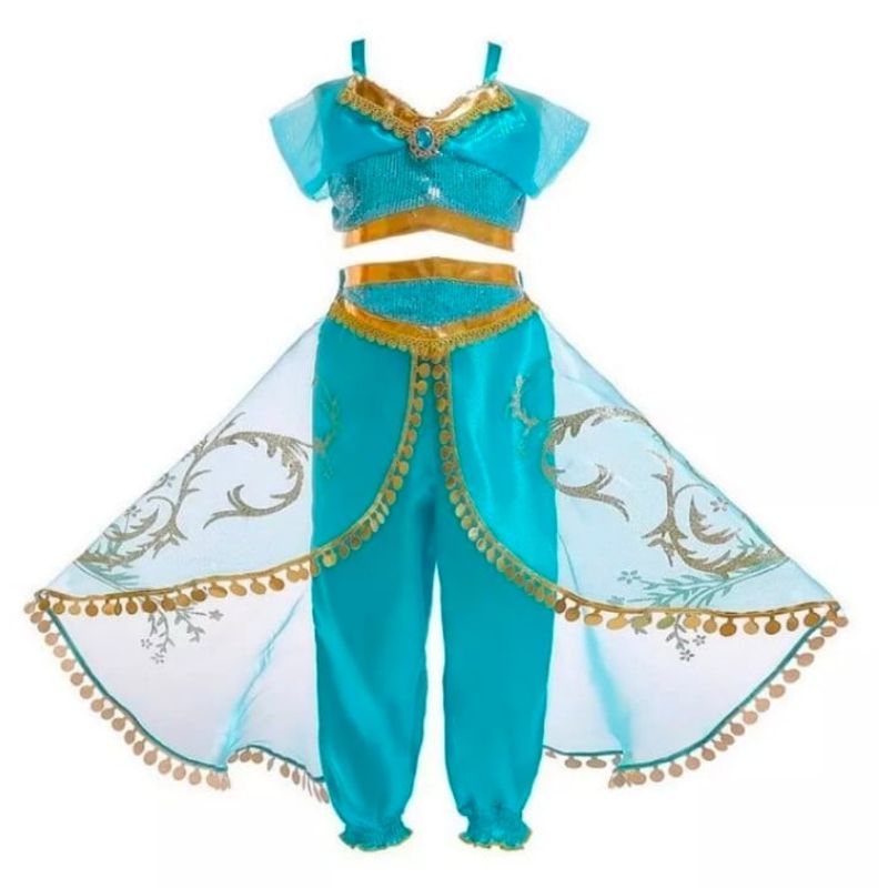 GENERICO - Disfraz Jazmin niña talla 6 disfraz princesa Jasmine