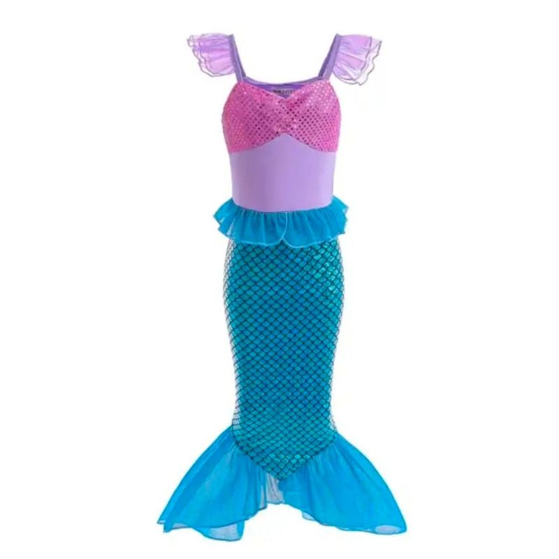 GENERICO - Disfraz sirena niña talla 3-4 disfraz sirenita ariel
