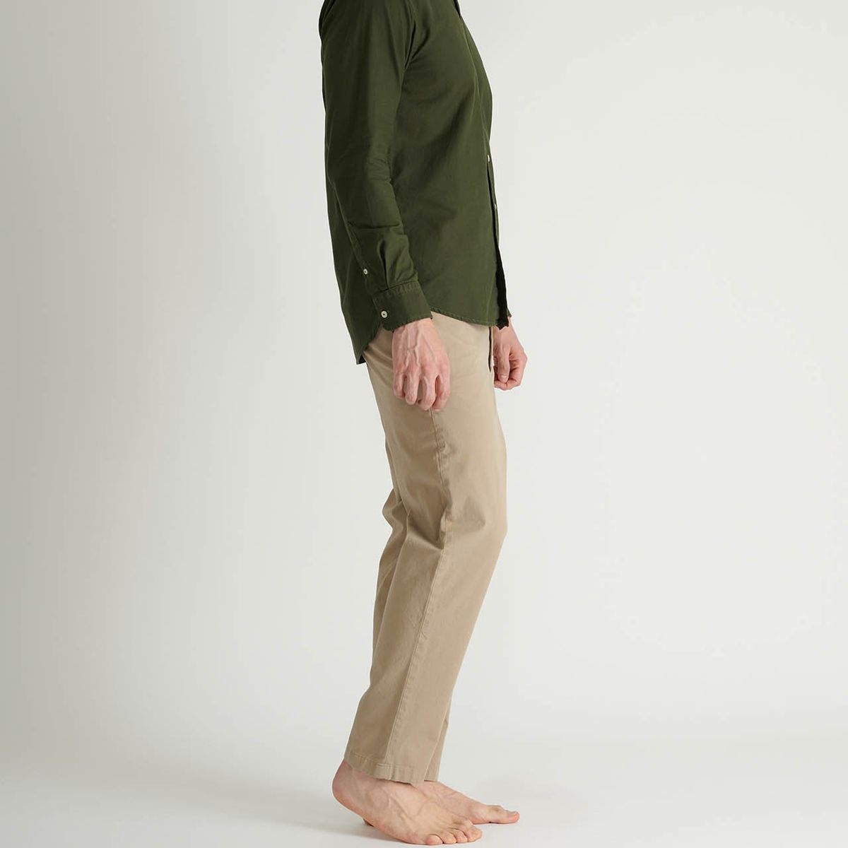 NO DRAMA - Camisa oxford manga larga NO DRAMA Verde CAMOXFOMLGREEN