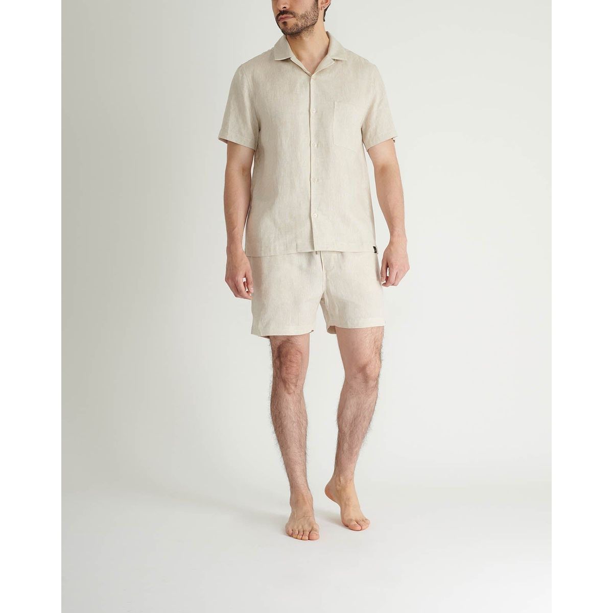 NO DRAMA - Camisa soler NO DRAMA Beige MNHCSOLERAREN