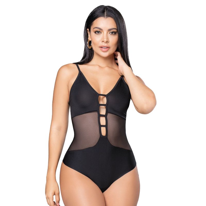 FORMAS INTIMAS - Body Mujer Negro Fi 2986