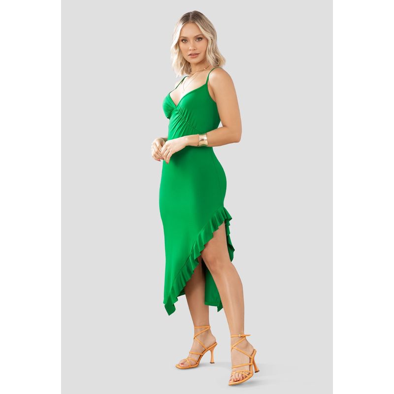 MARKETING PERSONAL - Vestido Largo Mujer Verde Mp 105148
