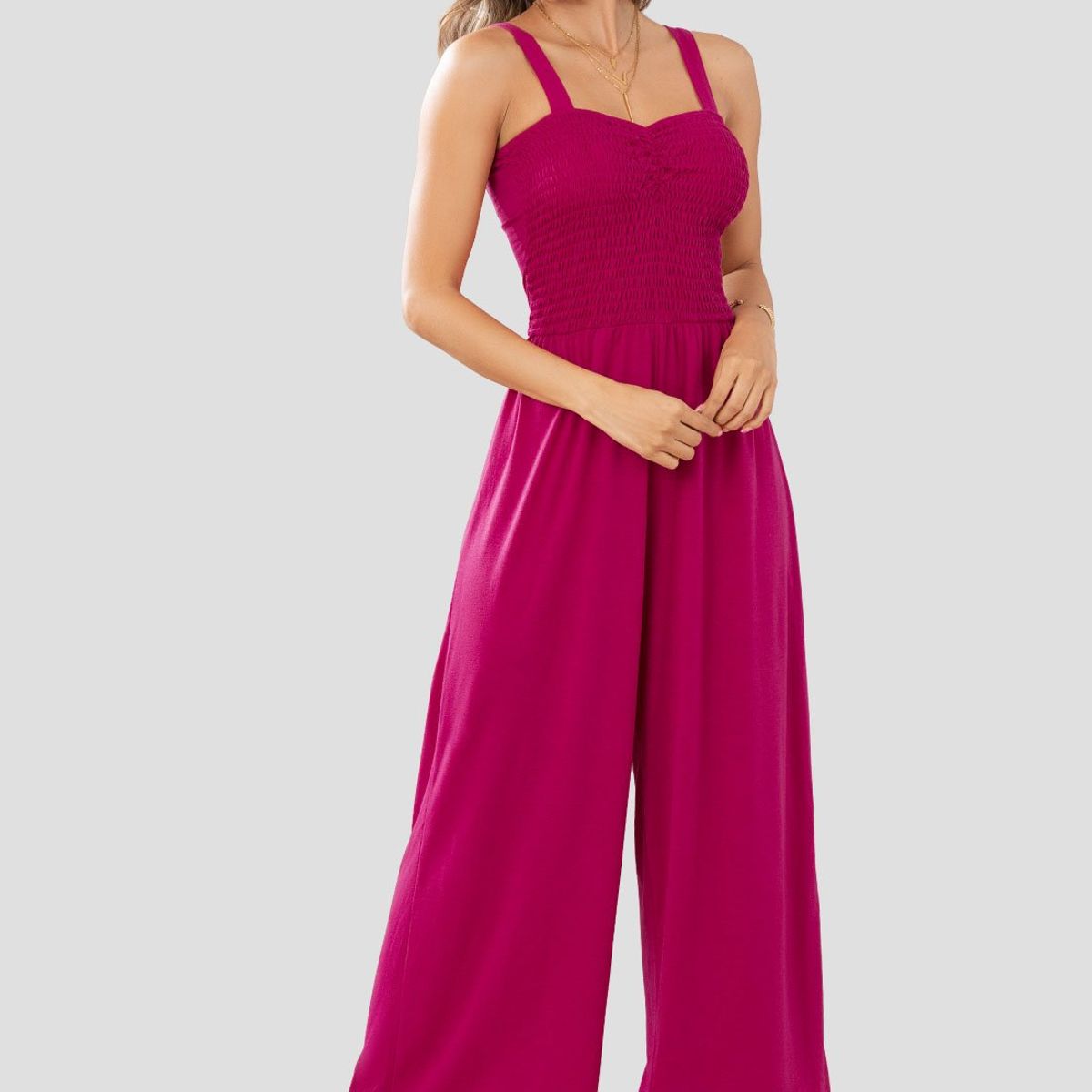 MARKETING PERSONAL - Enterizo Largo Mujer Fucsia Mp 1064