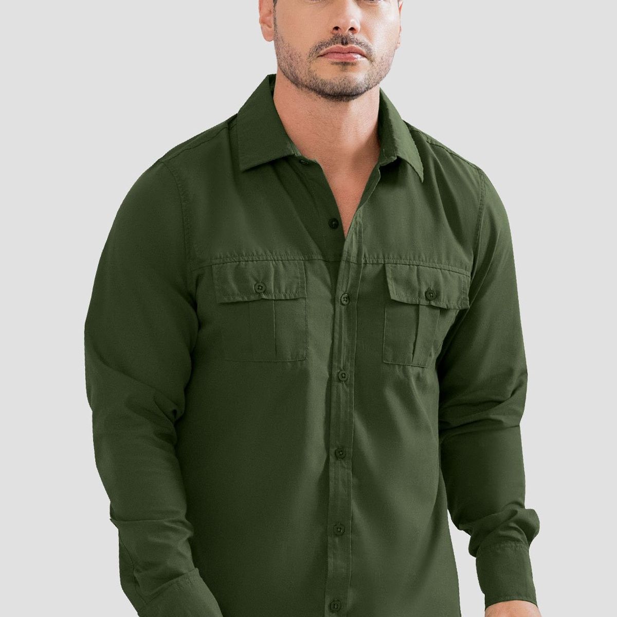 MARKETING PERSONAL - Camisa Hombre Verde Mp 104974
