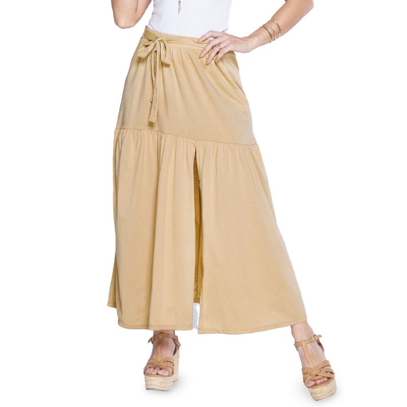 MARKETING PERSONAL - Falda Larga Mujer Cafe Mp 3471
