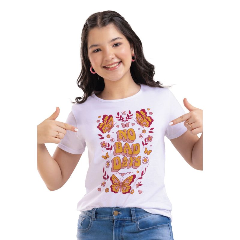 MARKETING PERSONAL - Camiseta Infantil Femenino Blanco Mp 4076