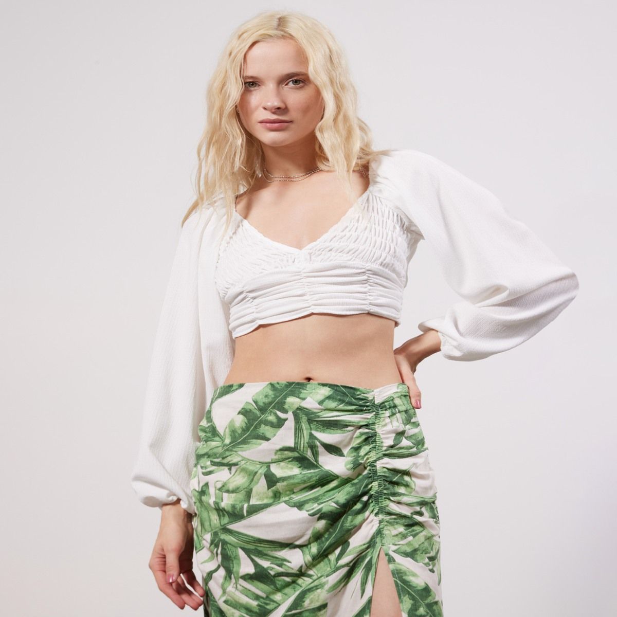 SEVEN SEVEN - Camiseta Para Mujer Manga Larga Color Marfil Marca Seven Seven #28095679