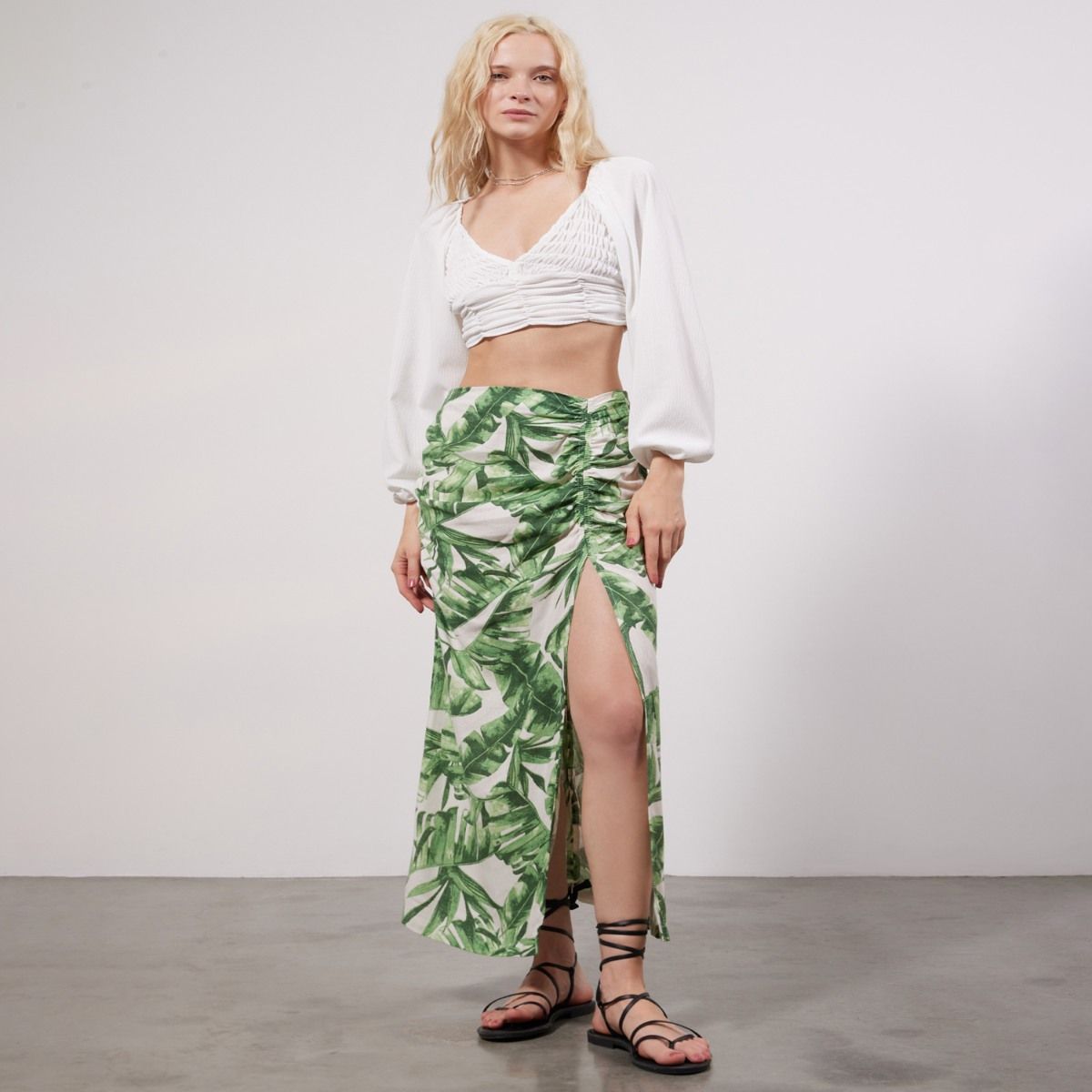 SEVEN SEVEN - Camiseta Para Mujer Manga Larga Color Marfil Marca Seven Seven #28095679