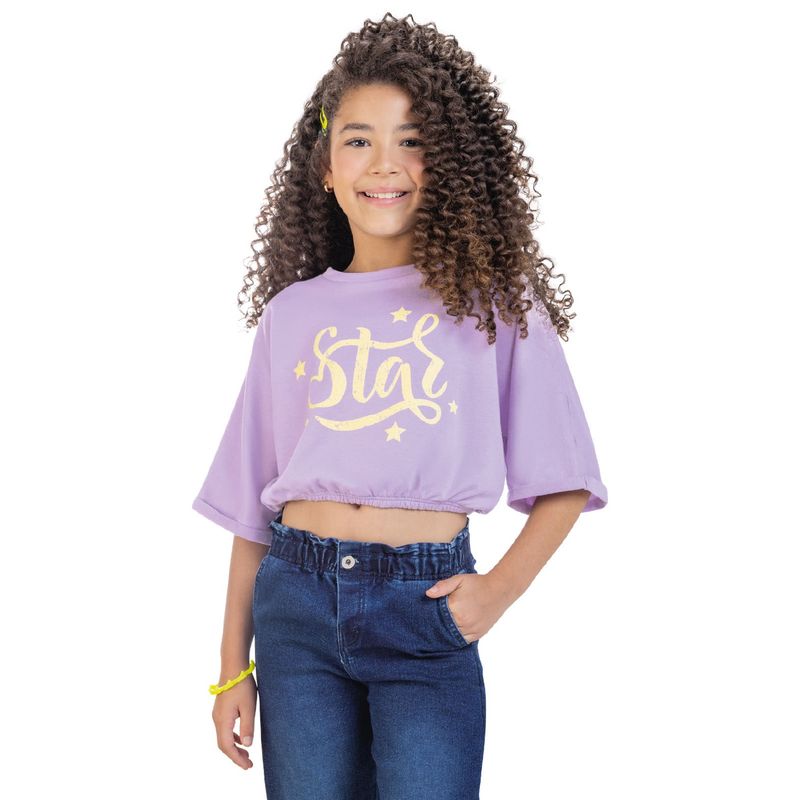 MARKETING PERSONAL - Blusa Infantil Femenino Lila Mp 4673