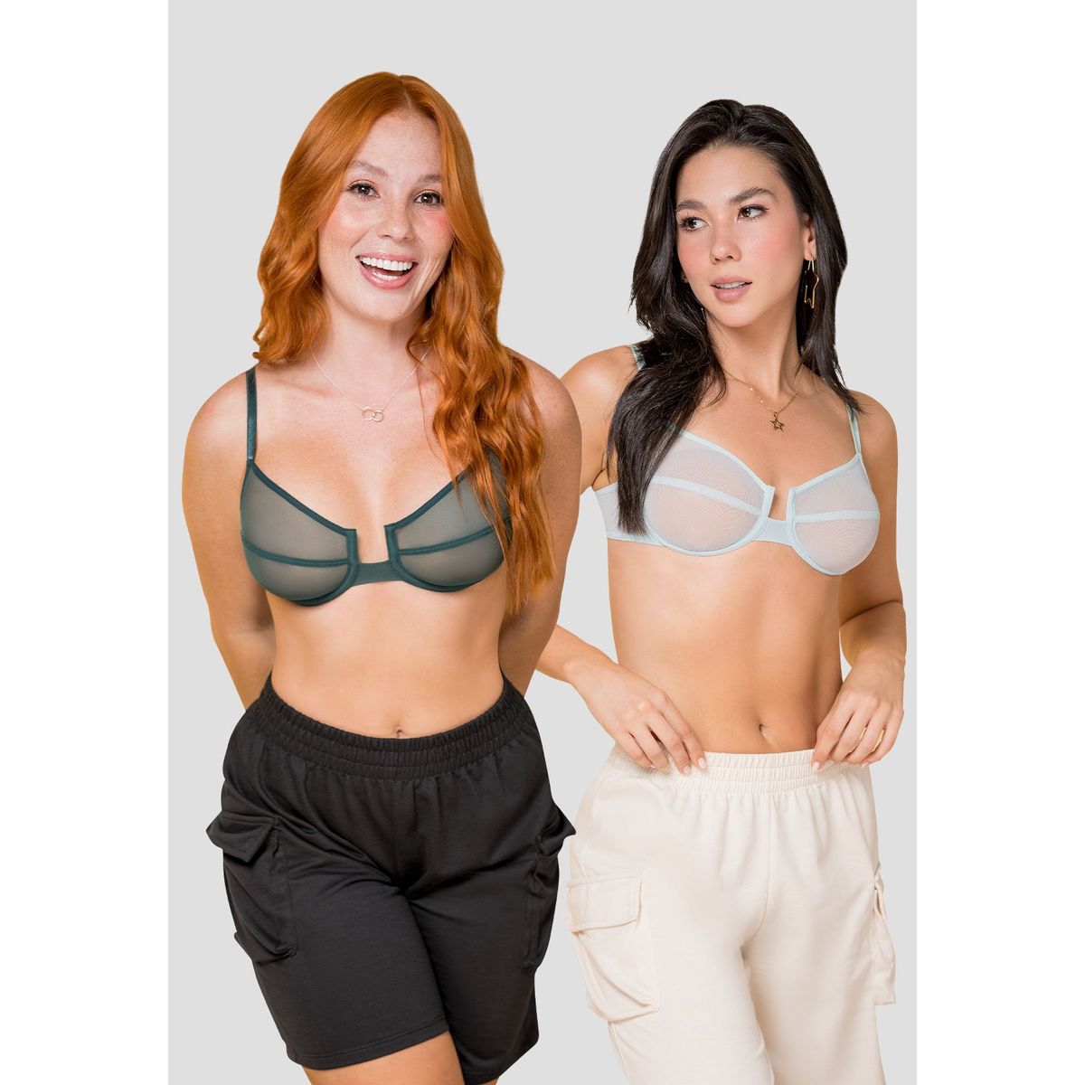 FORMAS INTIMAS - Brasier Paq X2 Mujer Multicolor FI 32685