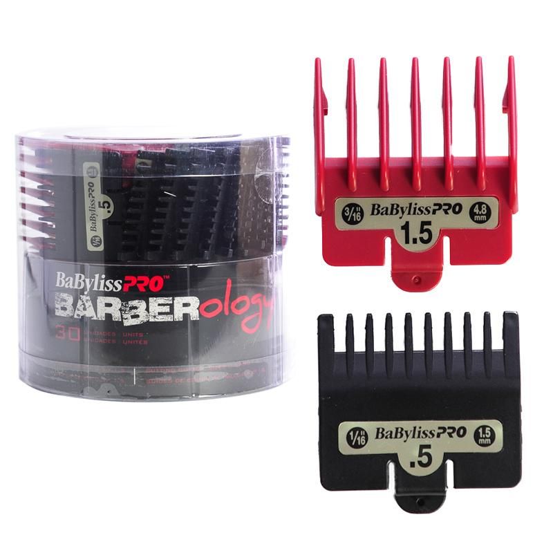 BABYLISS - Display X30 Piezas Guias De Corte 05 Y 15 Barberology.