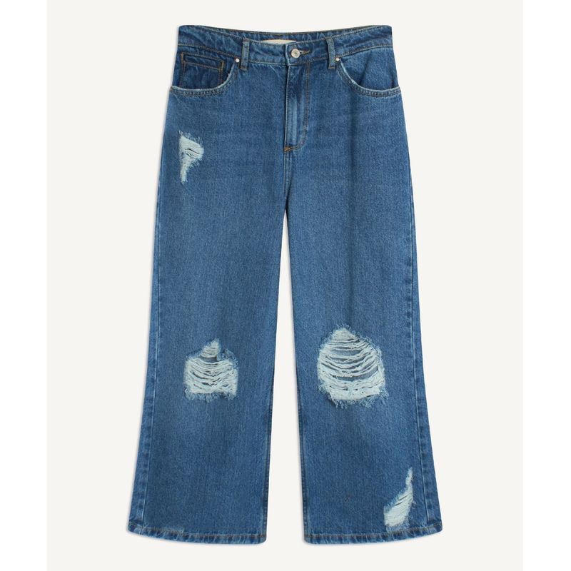 SEVEN SEVEN - Jean Mujer Culotte Azul Seven Algodón 28160657-5787