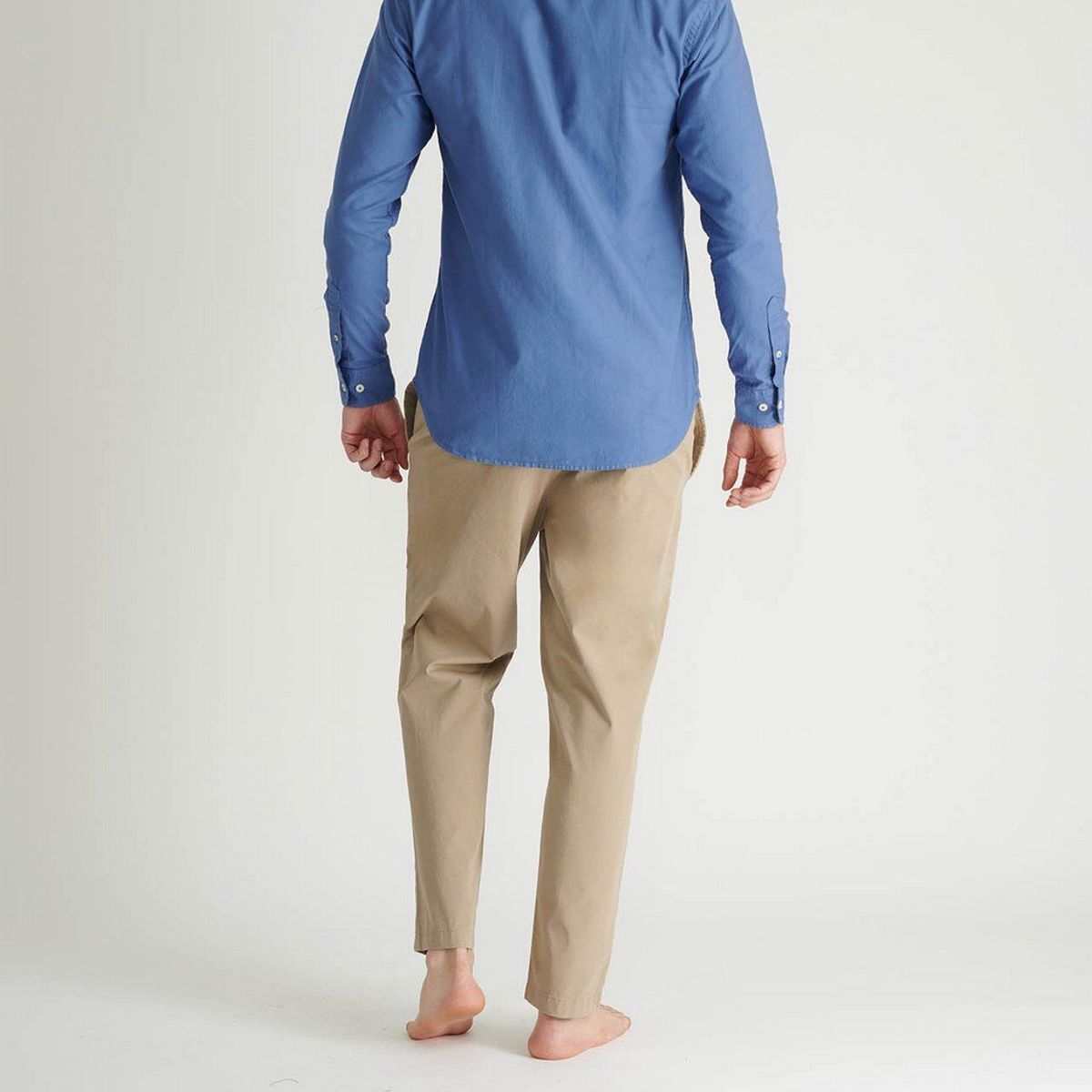 NO DRAMA - Camisa oxford manga larga NO DRAMA Azul MNHCOXFORDBLU