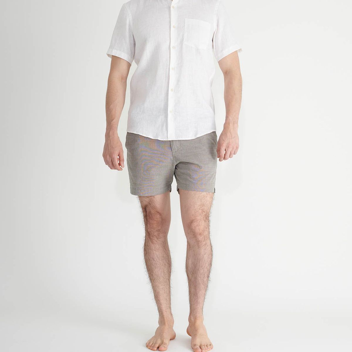 VOIE - Camisa de lino manga corta VOIE Blanco CAMILICORWHITE