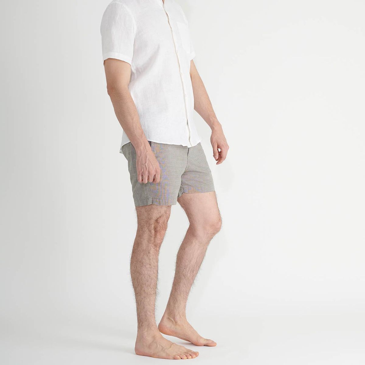 VOIE - Camisa de lino manga corta VOIE Blanco CAMILICORWHITE