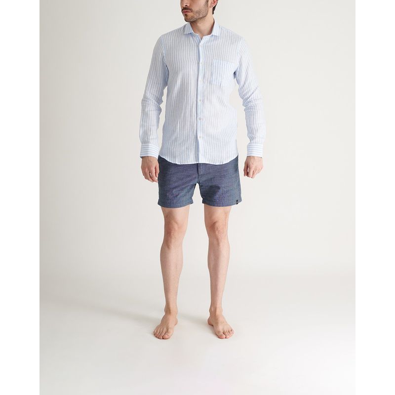 VOIE - Camisa gabo VOIE Azul CAMISAGABOEBLUE