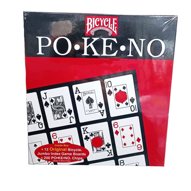 BICYCLE - Juego Pokeno Bicycle 12 Tableros 200 Fichas Cartas Original