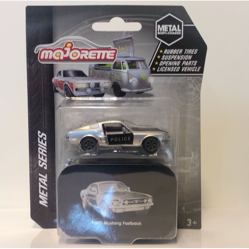 FORD - Ford Mustang Fastback police Majorette Escala 164 Metal Series