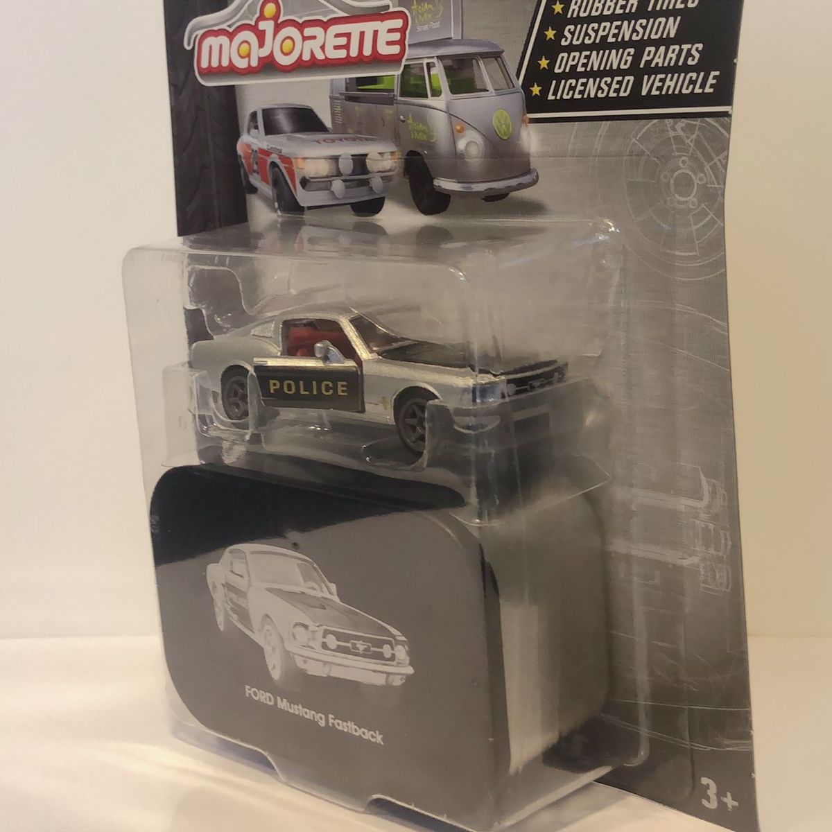 FORD - Ford Mustang Fastback police Majorette Escala 164 Metal Series