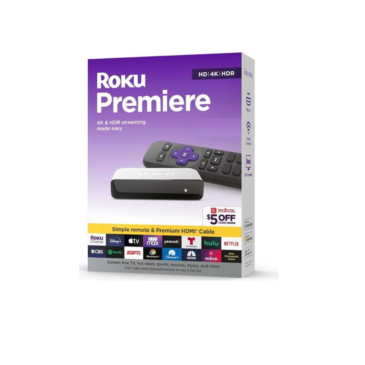 AMAZON - Convertidor Roku Premiere 4K & HDR