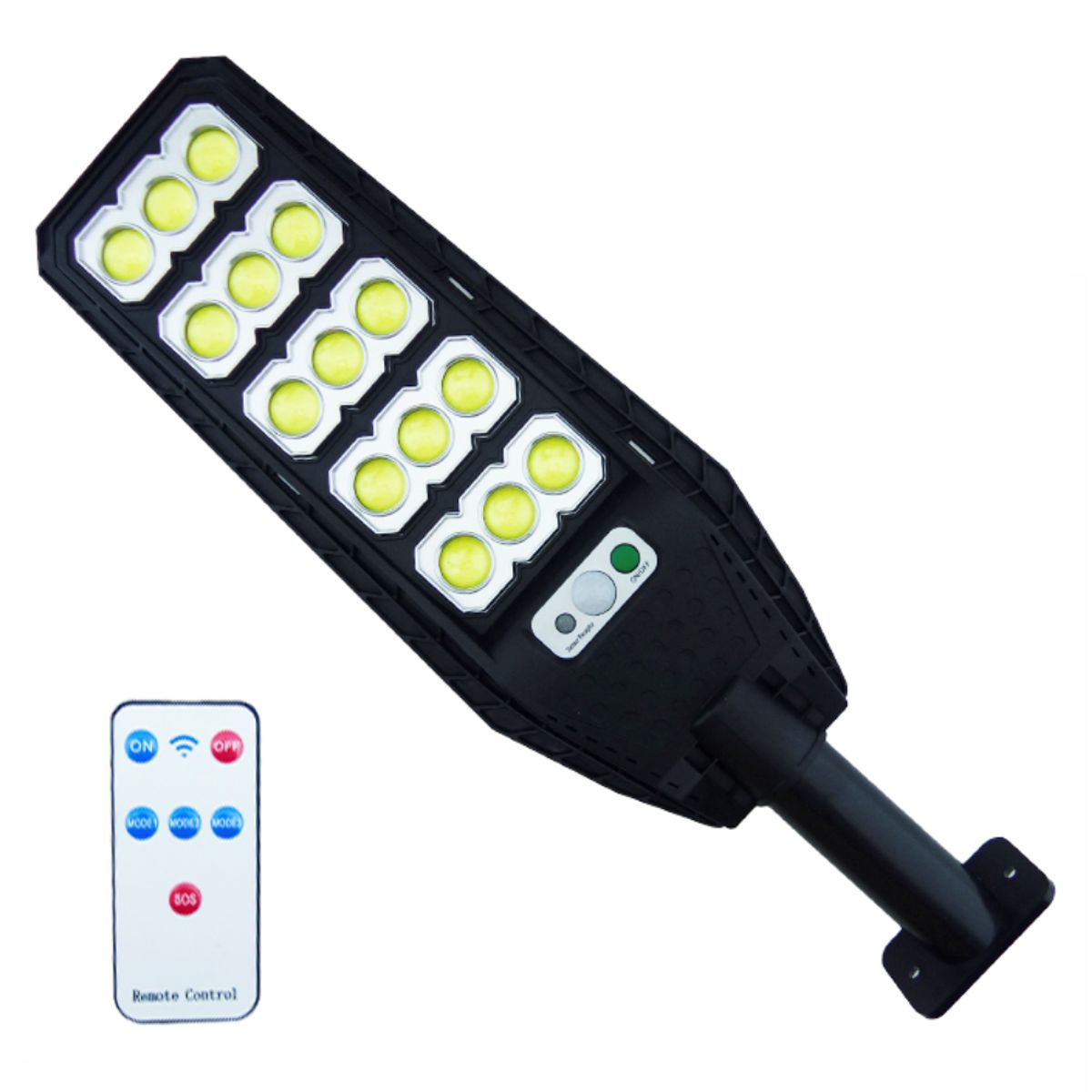 GENERICO - Reflector Solar 500 Watt 15 Led Jortan Sensor Control Remoto