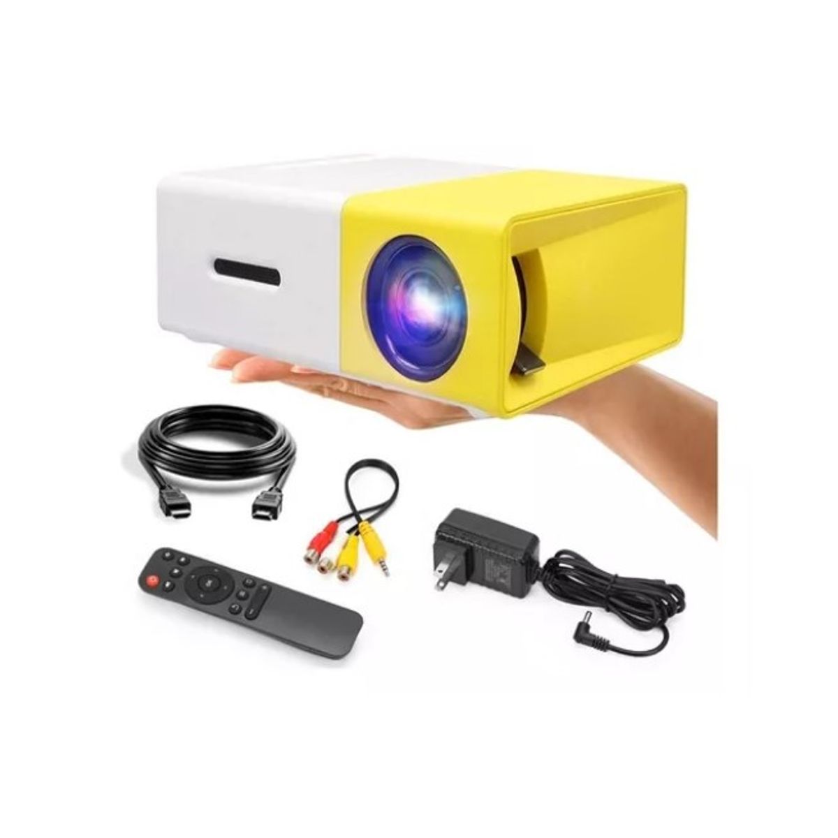 GENERICO - Mini Proyector Led YG300 Video Beam Hdmi Usb Av